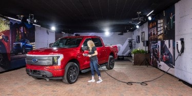F-150 Lightning Pro charging